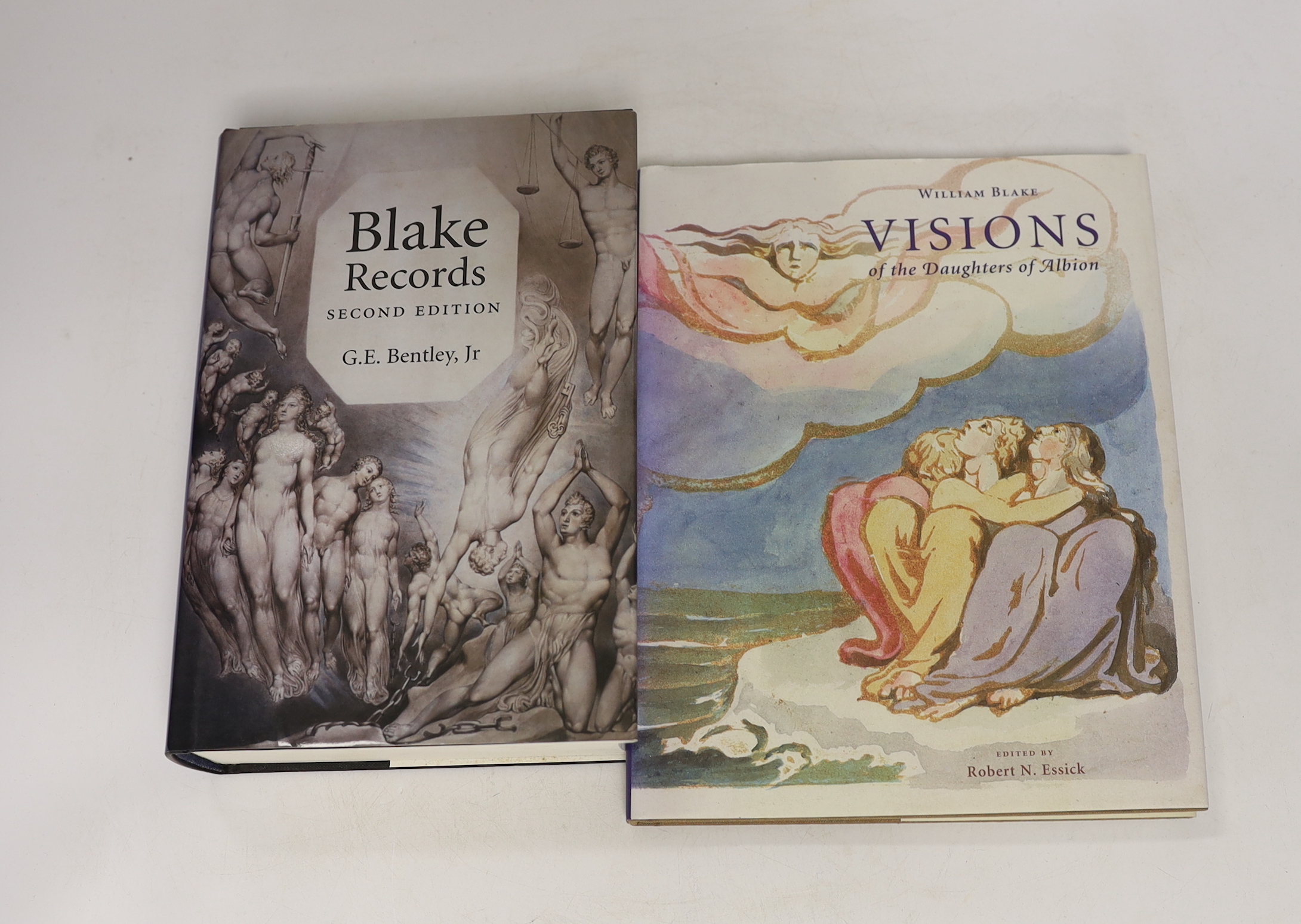Bentley, G.E. – Blake Records, 2nd edition, plates, d/wrapper, thick 8vo. 2004; Essick, Robert N. – A Troubled Paradise: William Blake’s Virgil wood engravings …
